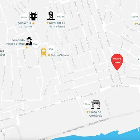 Апартаменты Downtown 75 Prestige In Baixa *